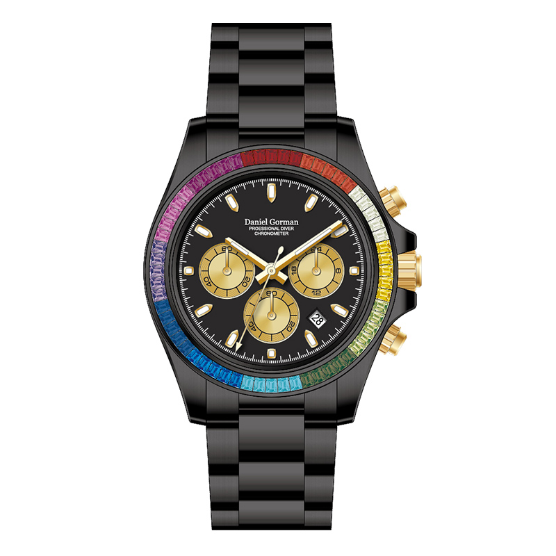 Луксозен часовник от неръждаема стомана Quartz WatchDG9003